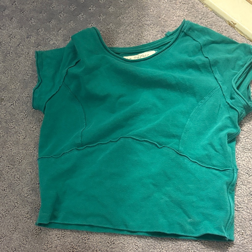 We The Free Protagonist Cropped Cap Sleeve Tee